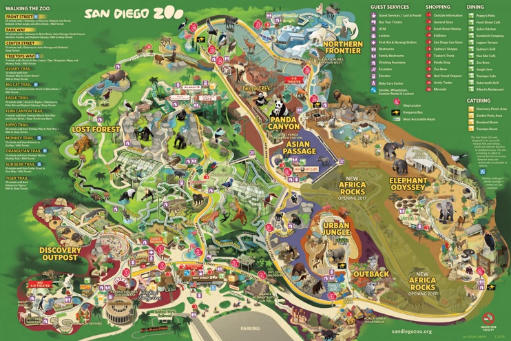 San Diego Zoo Map Max 