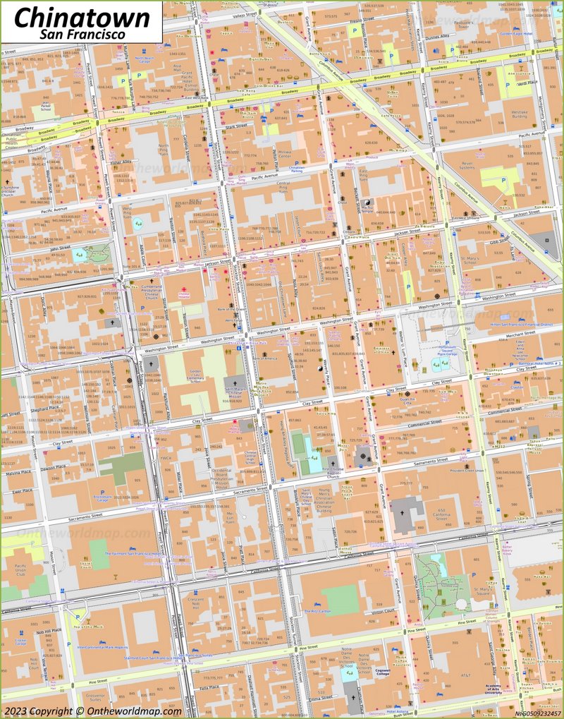 San Francisco Chinatown Map