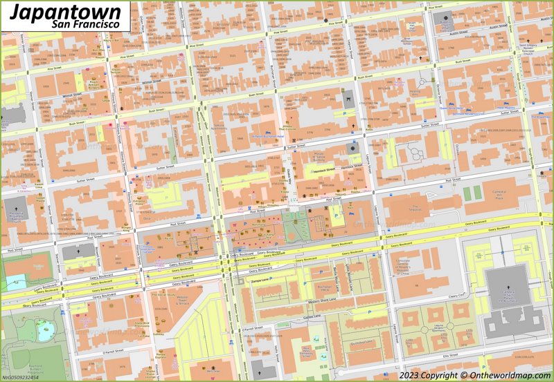 Japantown San Francisco Map