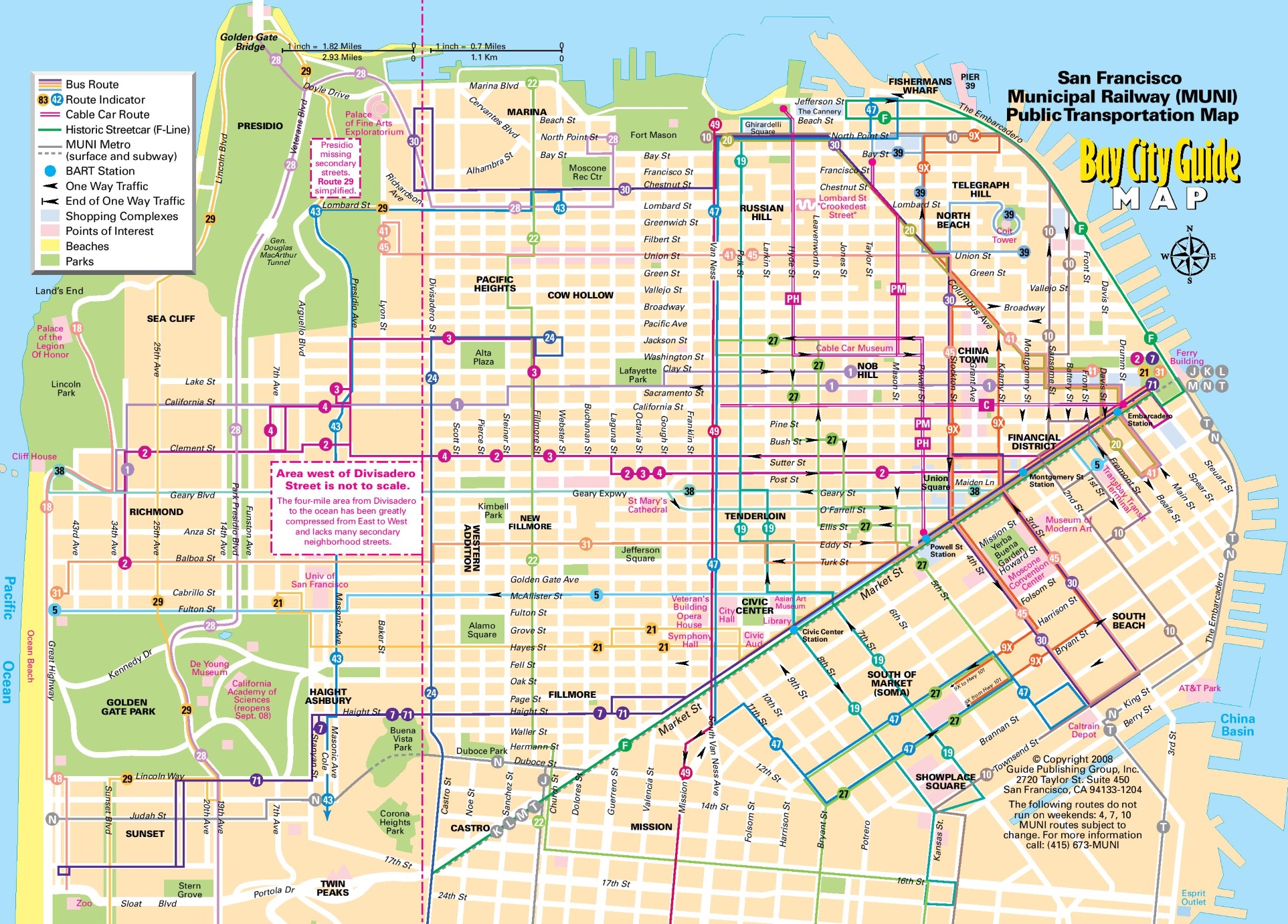 Printable Map Of San Francisco