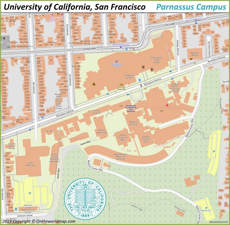 UCSF Parnassus Campus Map