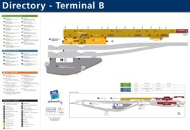 San Jose Airport Terminal B Map