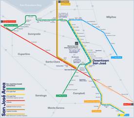 San Jose Rail Map