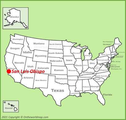 San Luis Obispo Location Map