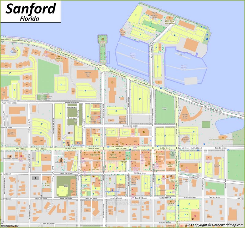 Downtown Sanford Map