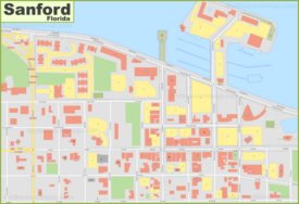 Sanford city center map