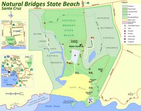 Natural Bridges State Beach Map