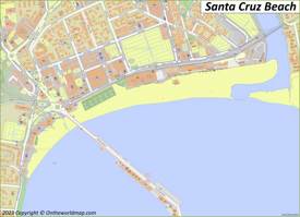 Santa Cruz Beach Map
