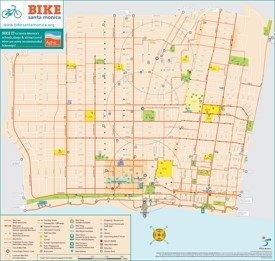 Santa Monica Bike Map