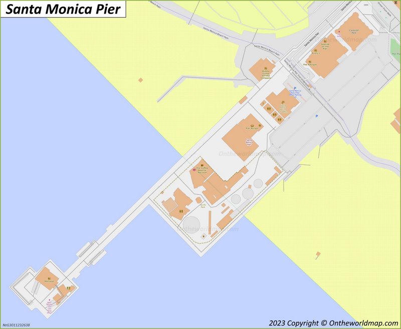 Santa Monica Pier Map
