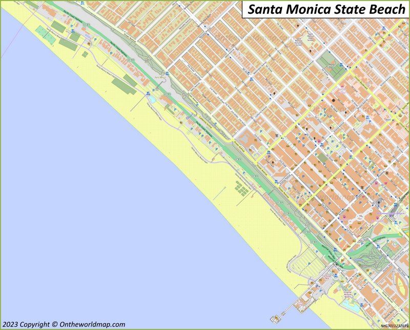 Santa Monica State Beach Map
