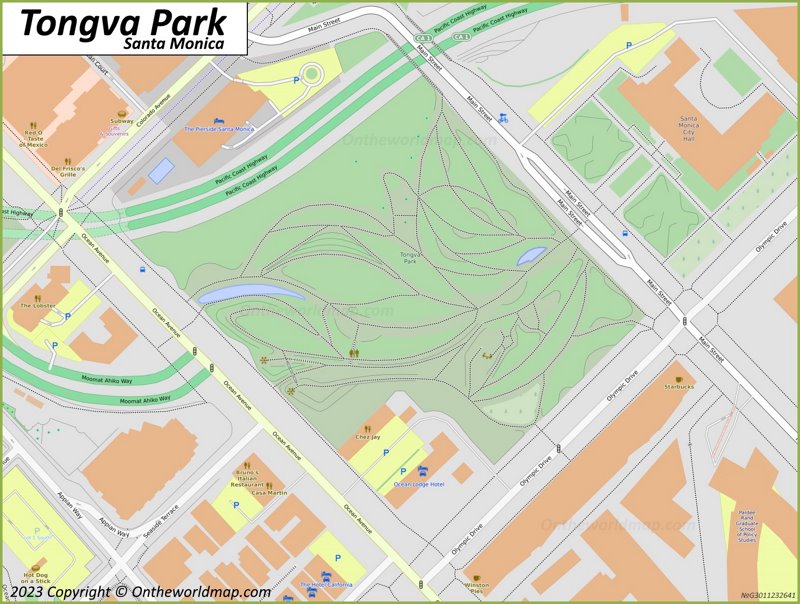 Tongva Park Map