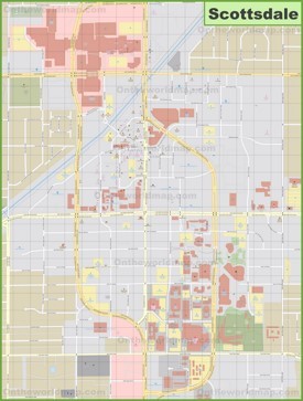 Scottsdale downtown map