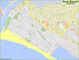 Detailed Map of Seal Beach
