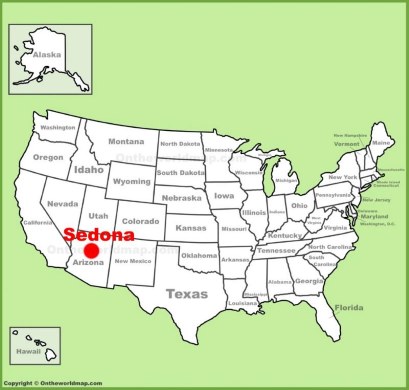 Sedona Location Map