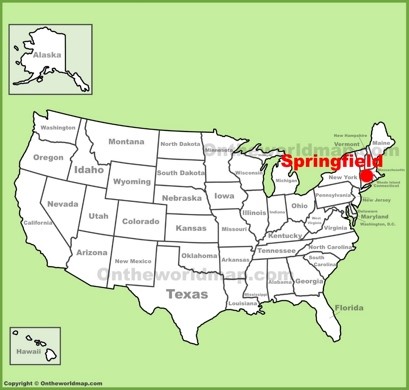 Springfield (Massachusetts) Location Map