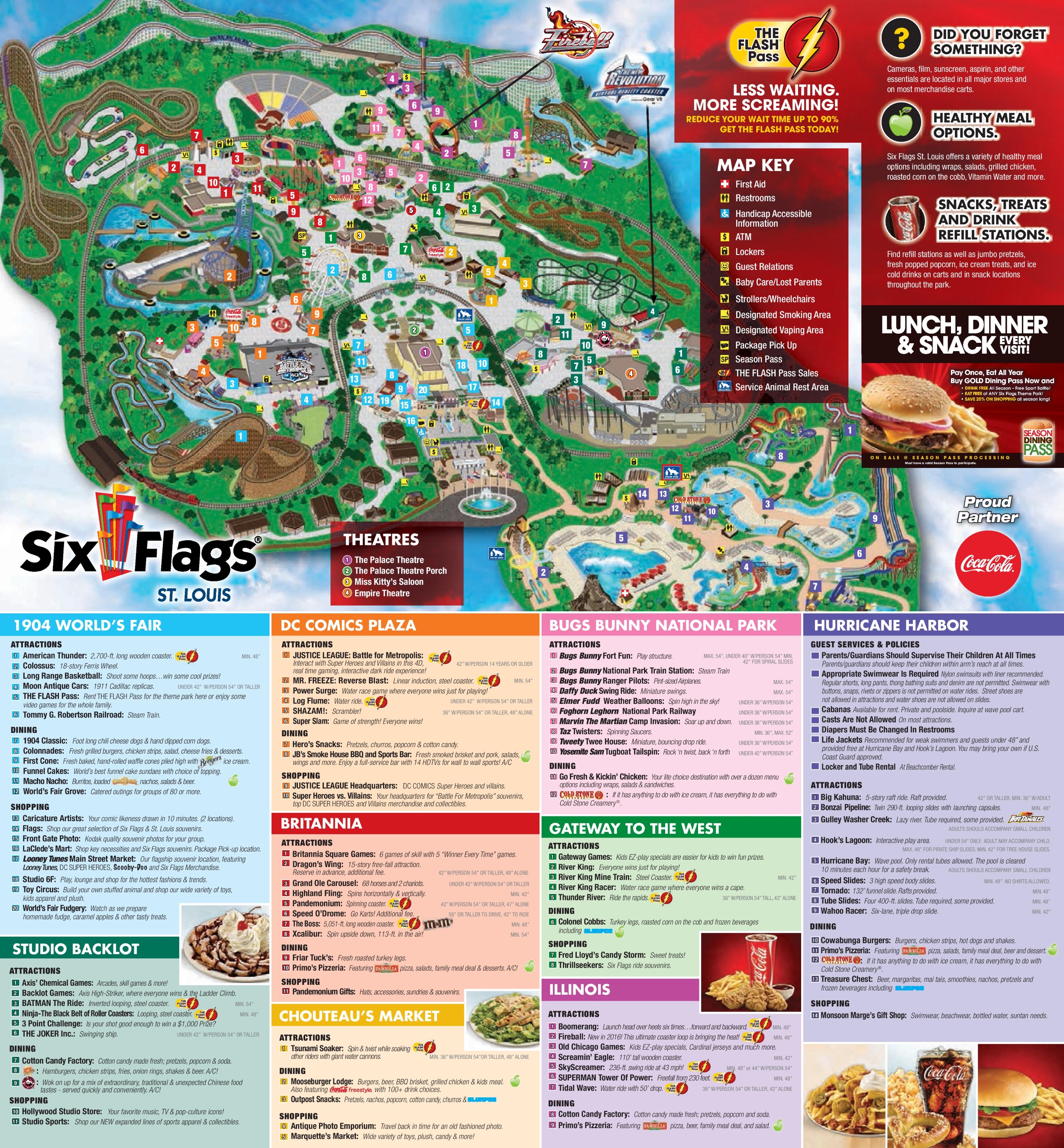 Six Flags St Louis Park Map