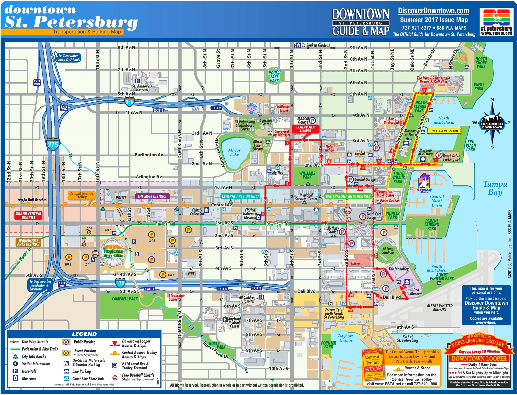 St Petersburg Tourist Map