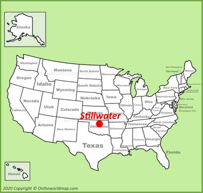 Stillwater OK Location Map