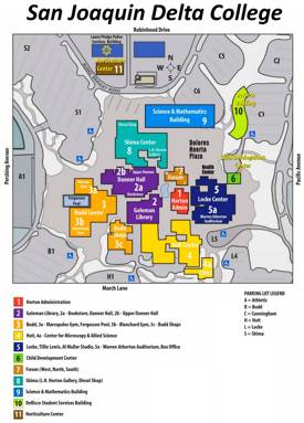 Delta College Campus Map