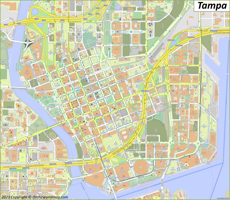 Downtown Tampa Map