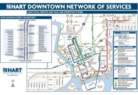 Tampa downtown transport map