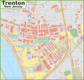 Trenton downtown map