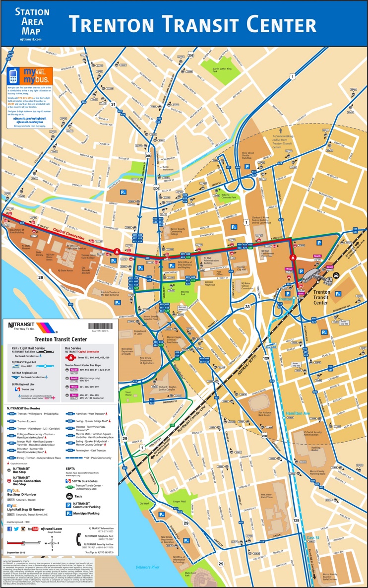 Trenton Transit Center Map