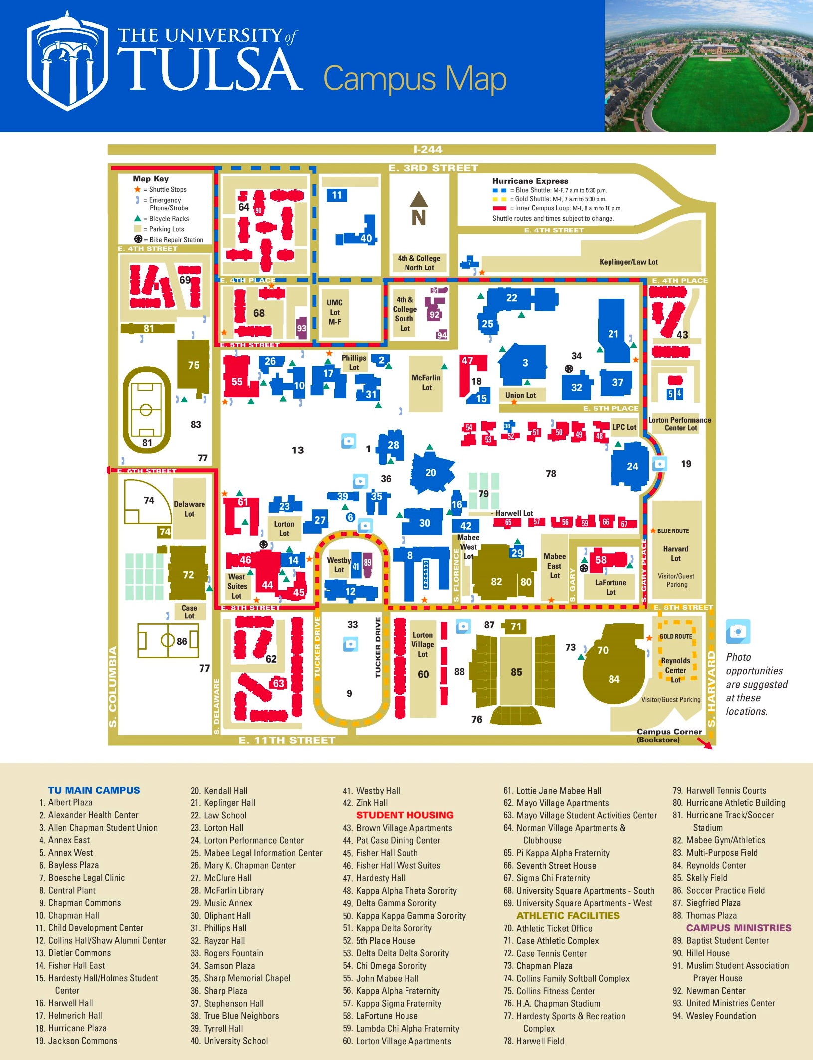 Tulsa Campus Map