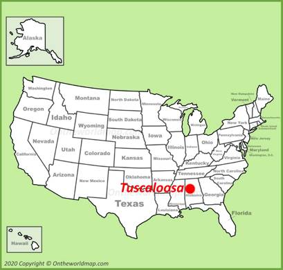 Tuscaloosa Location Map