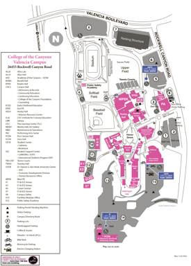 College of the Canyons Campus Map