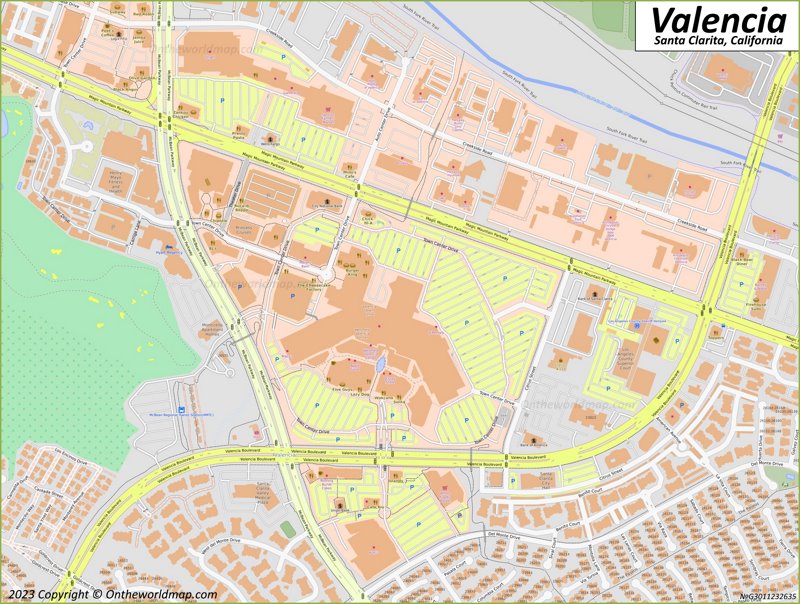 Downtown Valencia Map