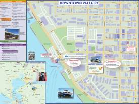 Downtown Vallejo Tourist Map