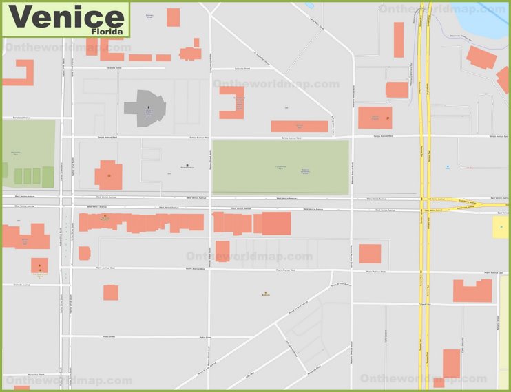 Venice Downtown Map