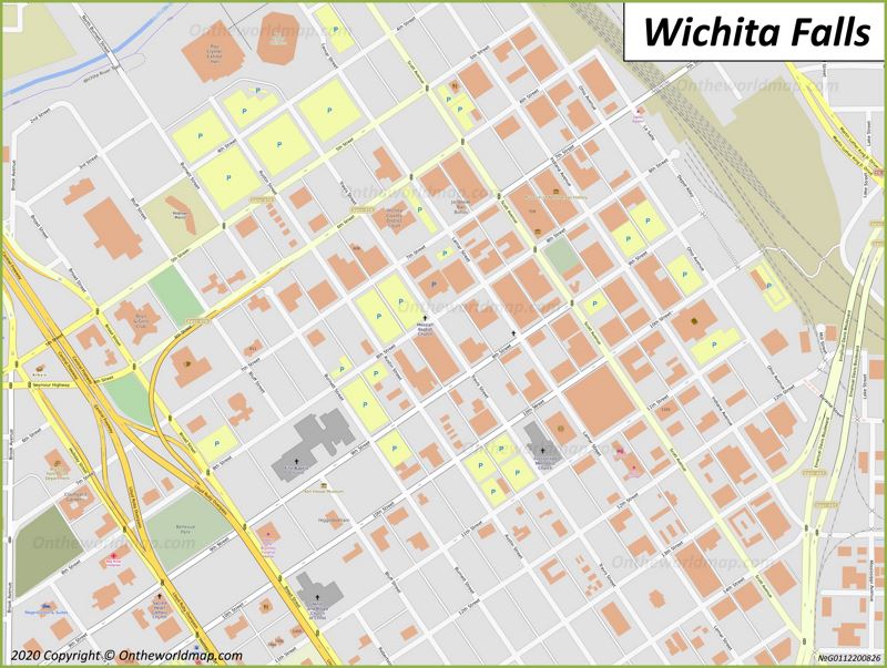 Downtown Wichita Falls Map