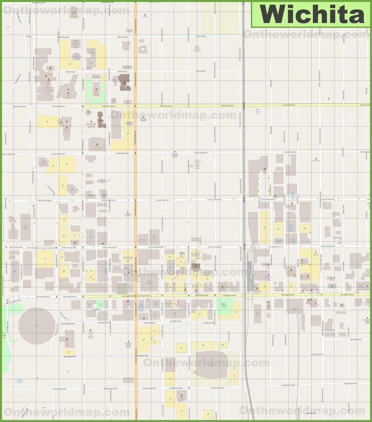 Downtown Wichita Map