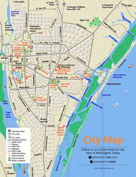 Wilmington Tourist Map