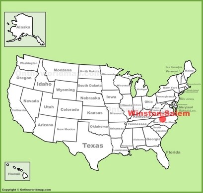 Winston-Salem Location Map