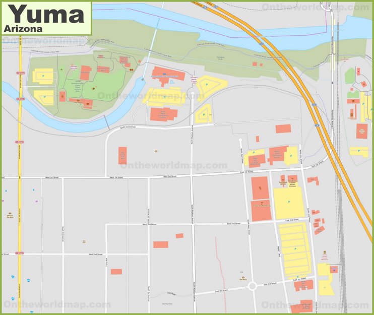 Downtown Yuma Map