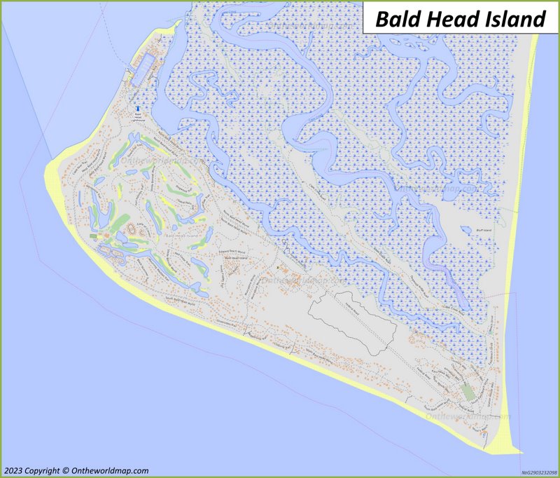 Map of Bald Head Island