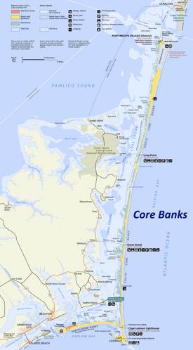 Core Banks Tourist Map