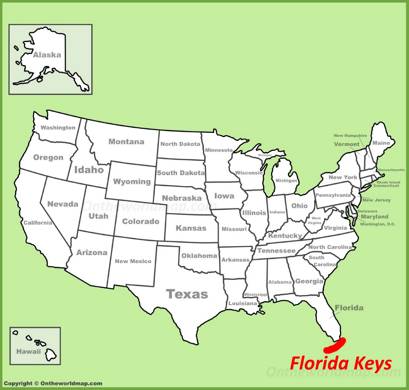 Florida Keys Location Map