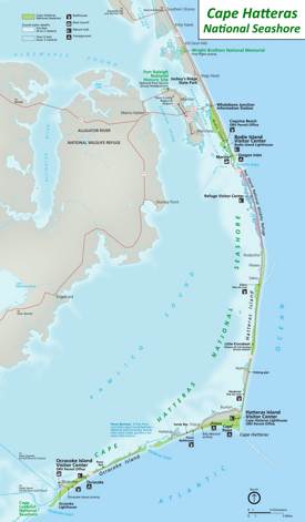 Cape Hatteras National Seashore Map