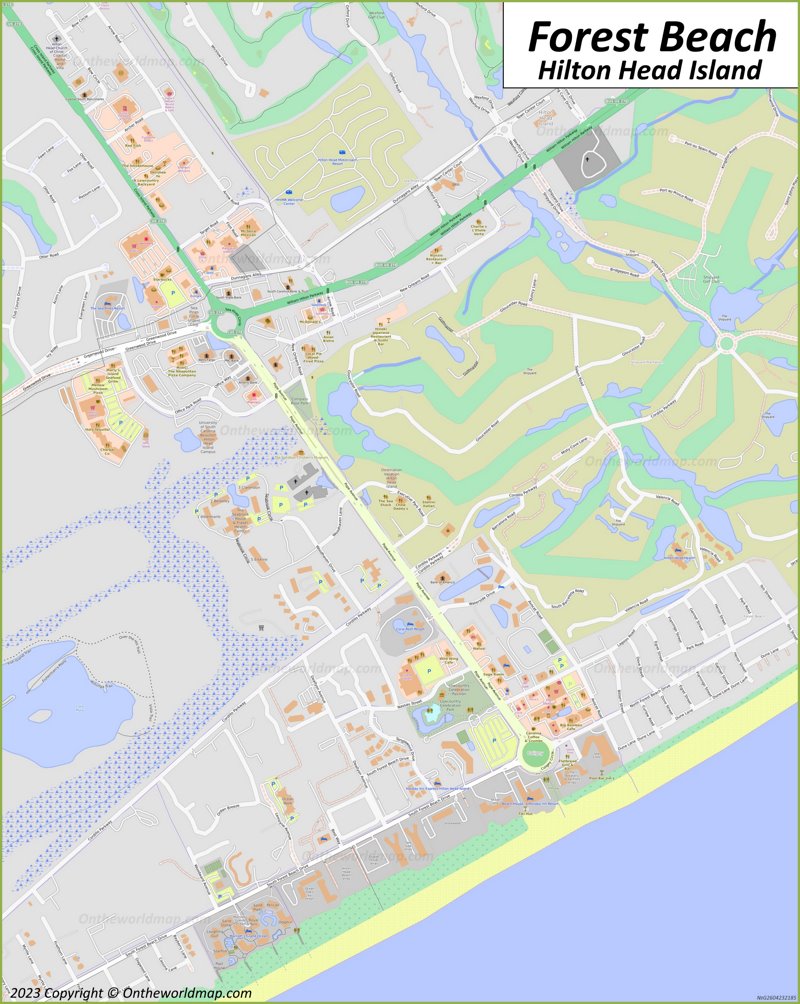 Forest Beach Map