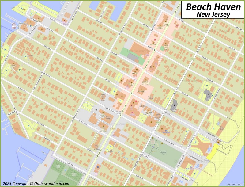 Downtown Beach Haven Map