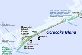 Ocracoke Island Tourist Map