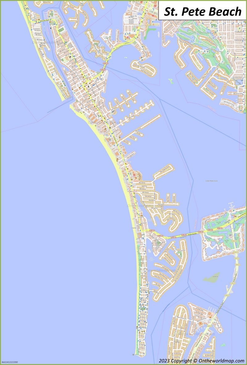 St Pete Beach Map Florida U S Detailed Maps Of St Pete Beach