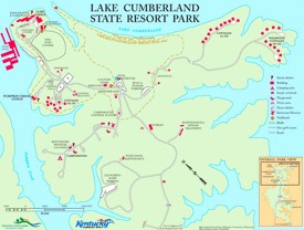 Lake Cumberland State Resort Park Map