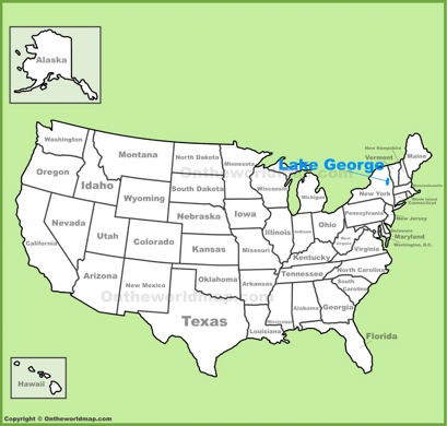 Lake George Location Map