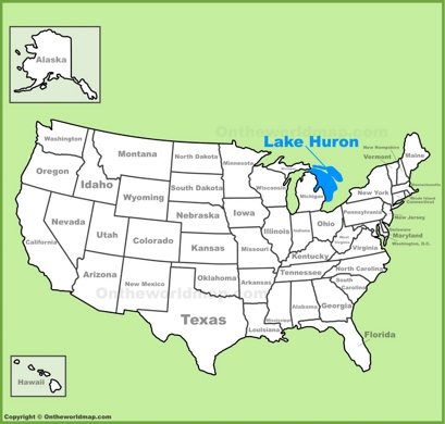 Lake Huron Location Map